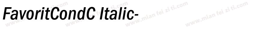 FavoritCondC Italic字体转换